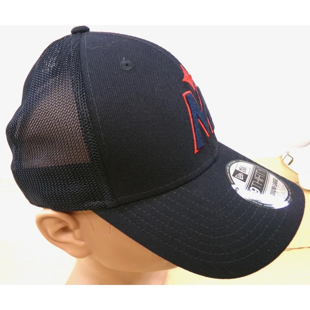 New‎ Era 39Thirty Black Cap Hat Size Med/Lrg MLB Minnesota Twins New